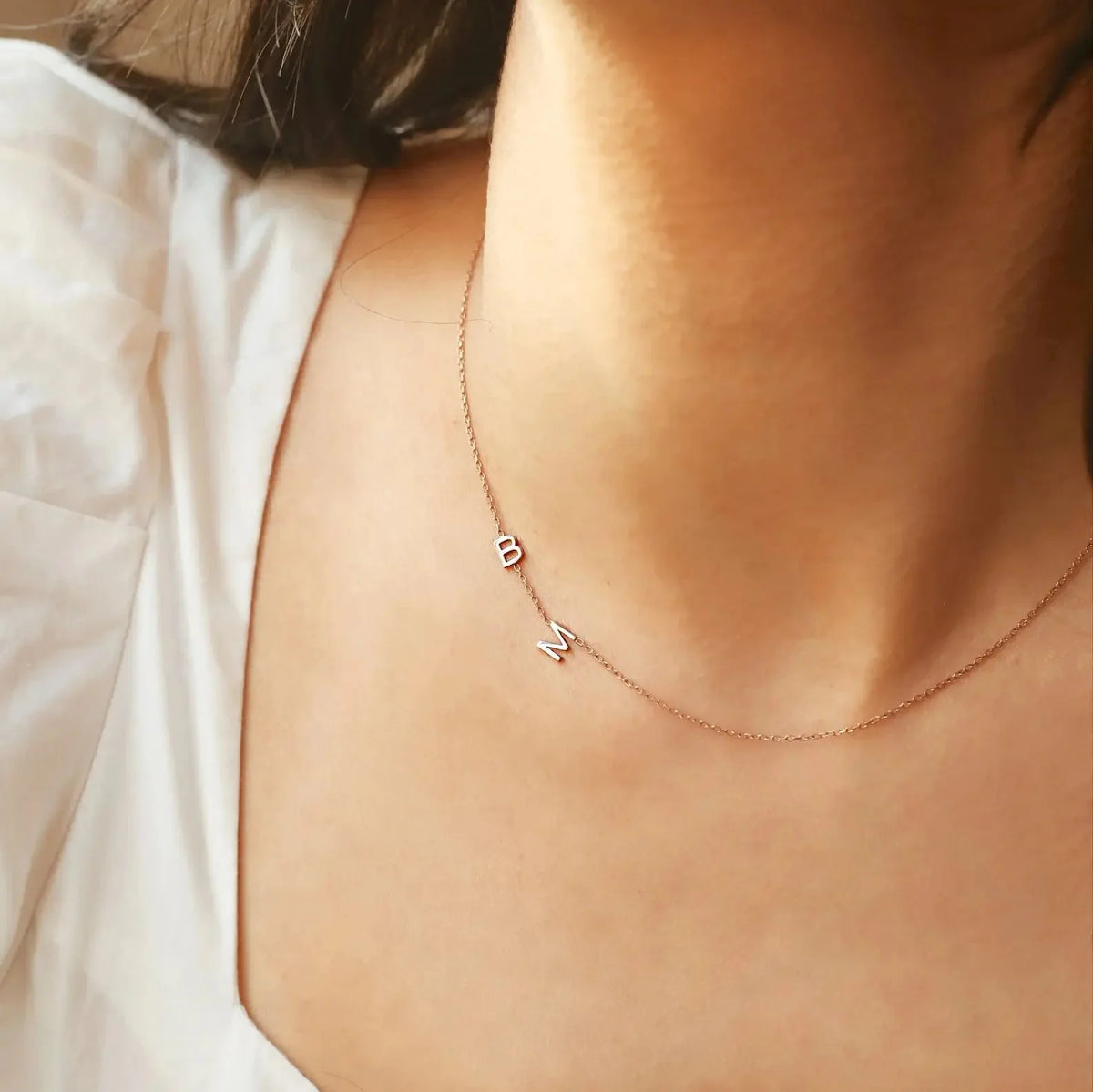 Collier Personnalisé avec Initiale Latérale — photo 11