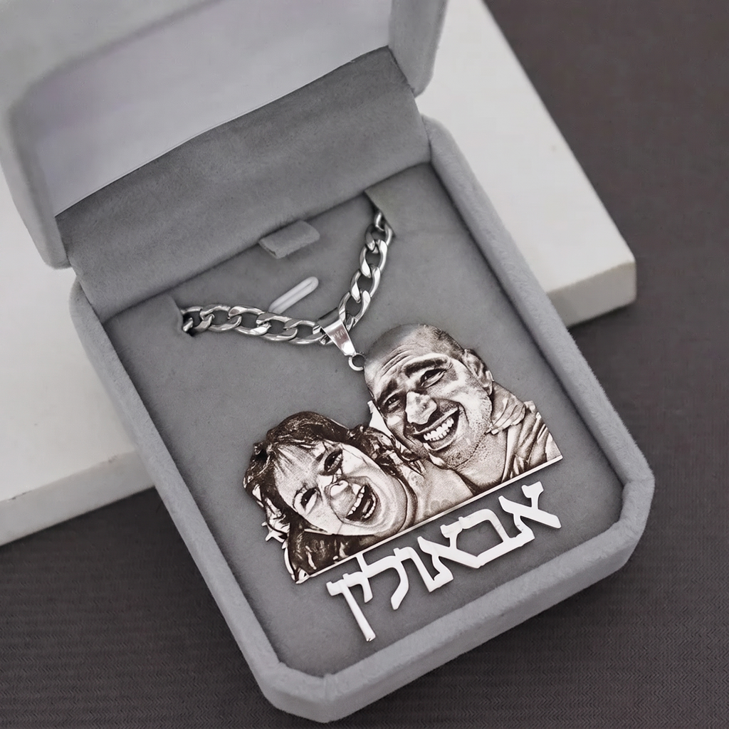 Collana Personalizzata Con Foto E Ritratto Inciso 